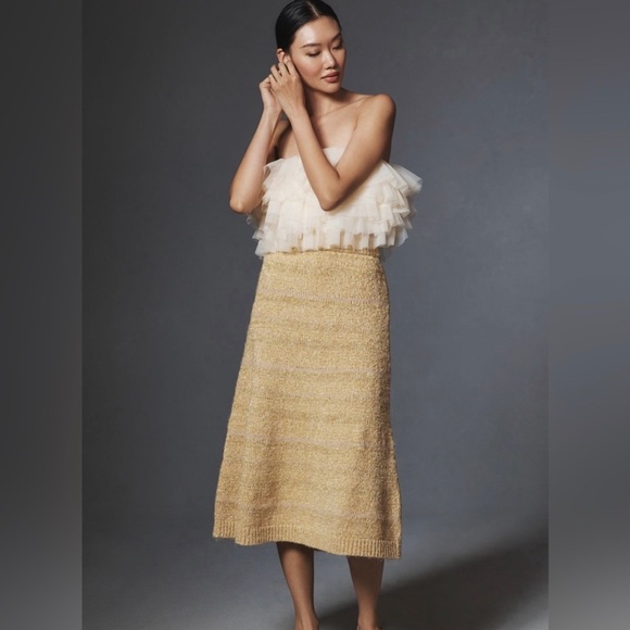 NWOT Sunday in Brooklyn / Anthropologie layered tulle top sz S - Picture 3 of 8